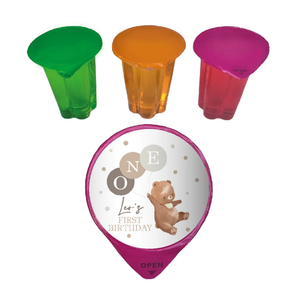 Shop for customised teddy jelly cups - Australia
