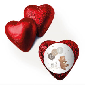 Shop for cute red teddy foil heart with large font - Australia