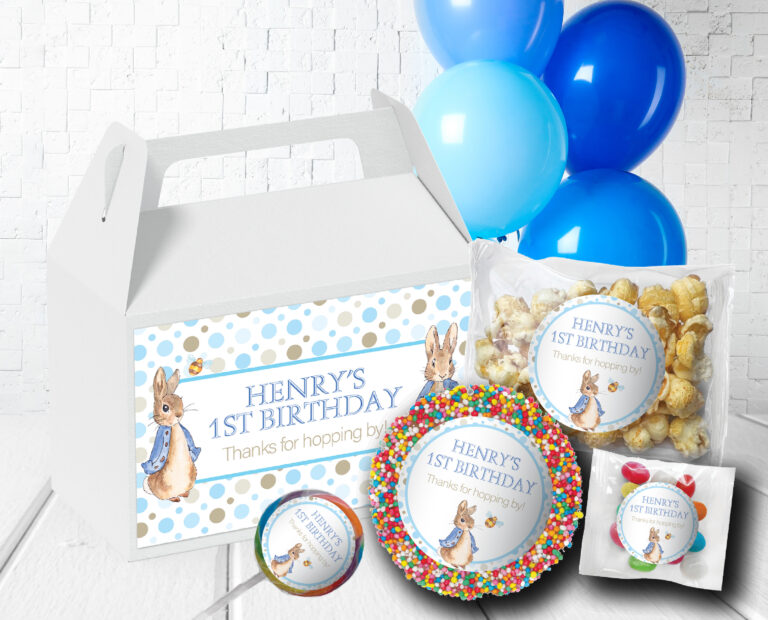 Peter Rabbit Theme Personalised Party Favours Pack