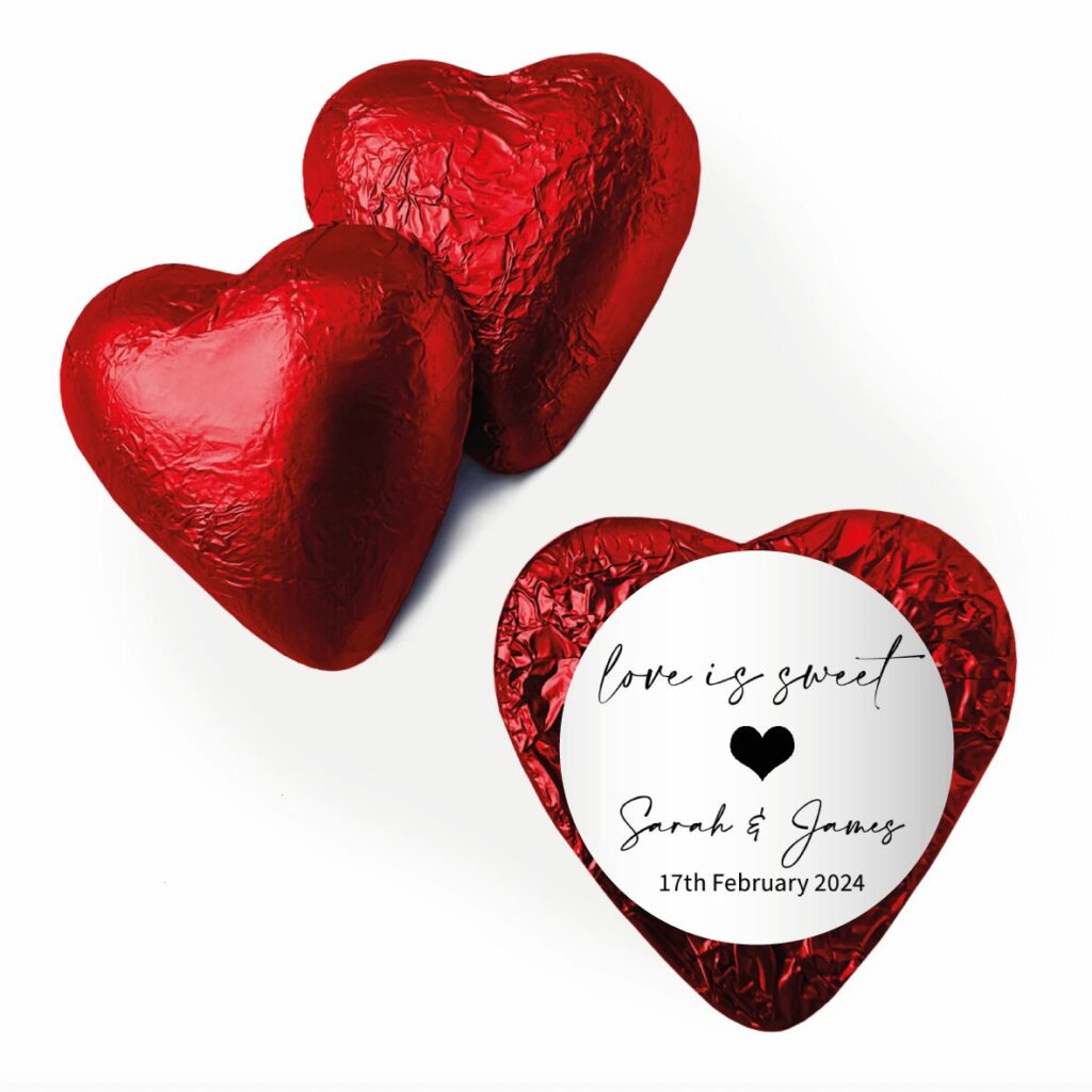 love is sweet custom red heart
