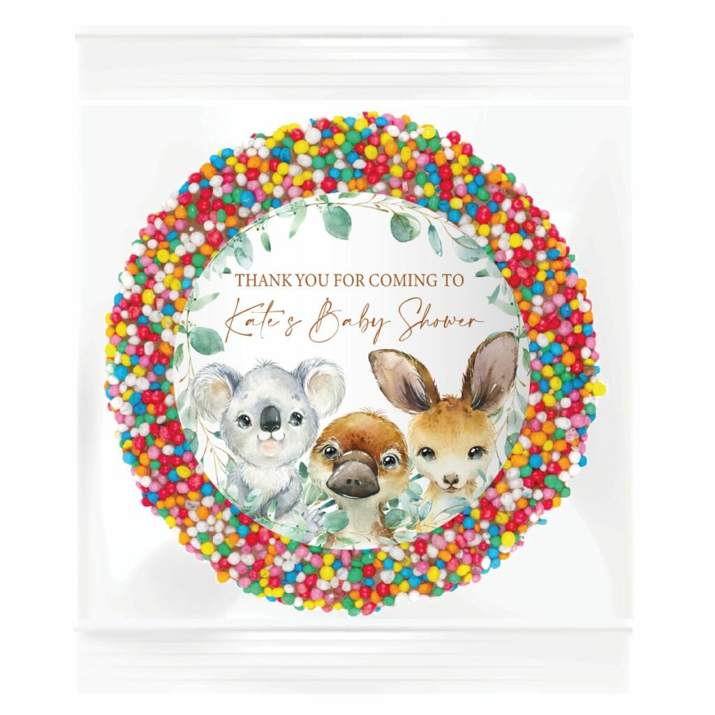 australian baby animals personalised giant chocolate freckles