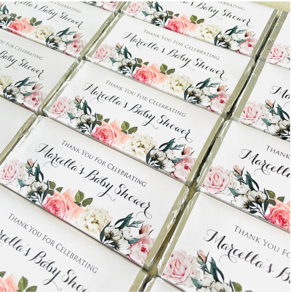 FLORALS ON WHITE CHOCOLATES