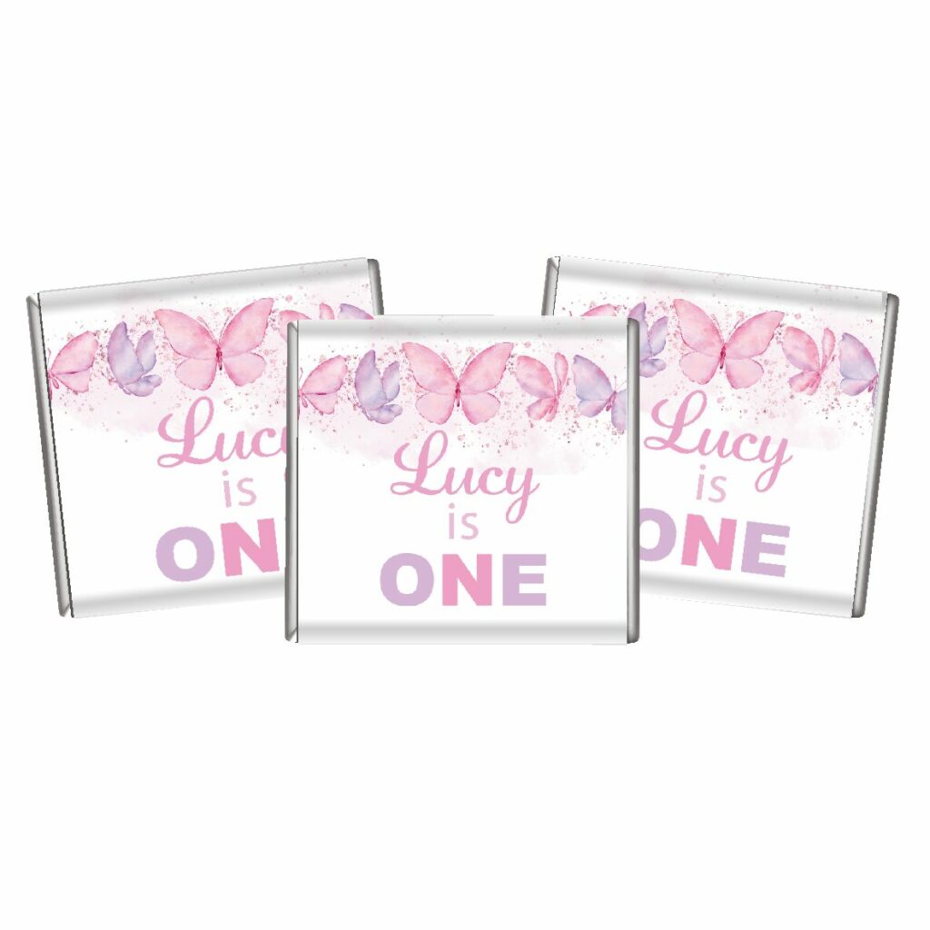 pink purple butterflies favours