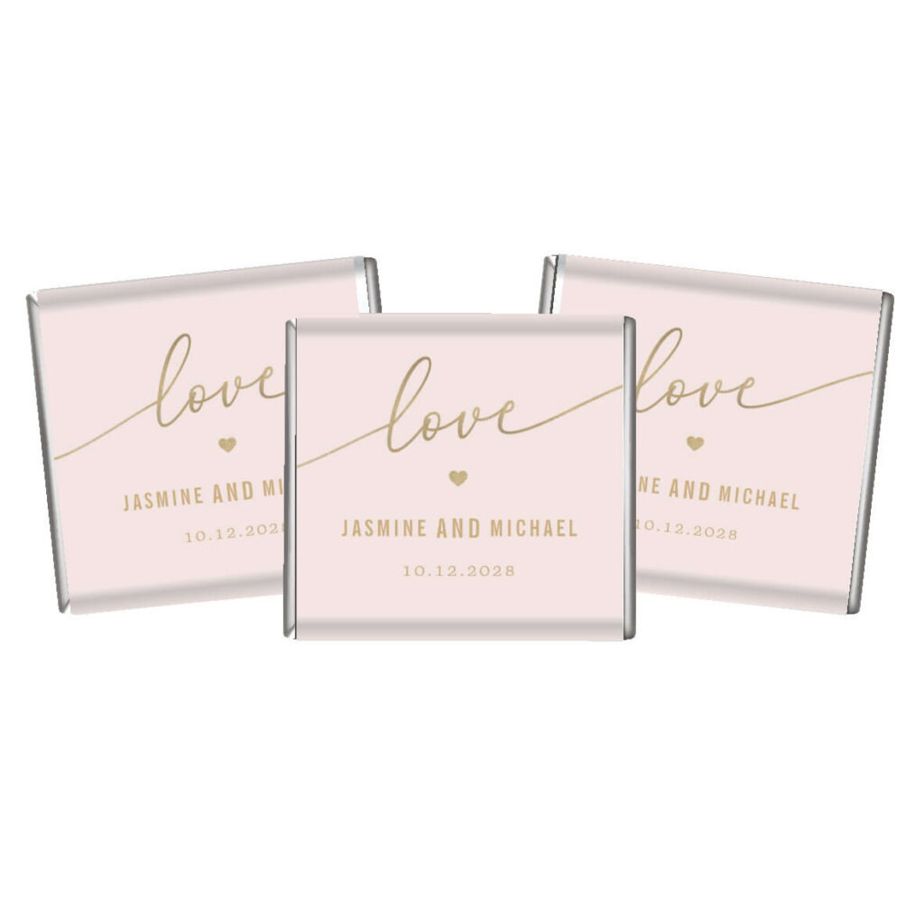 pink love chocolate petites