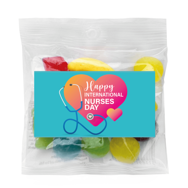International Nurses Day Heart Custom Lolly Bags