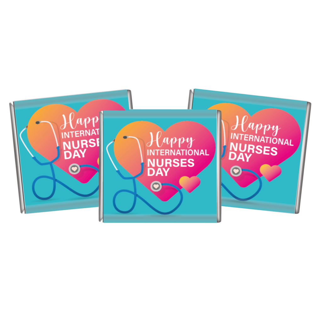 international nurses day heart petite custom chocolates