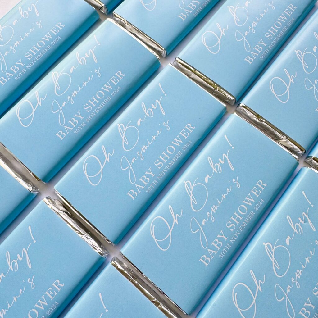 oh baby baby shower chocolate bars