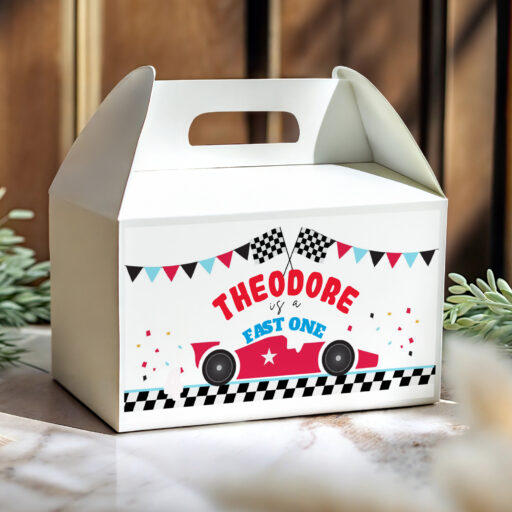 fast one car theme party lolly box pack